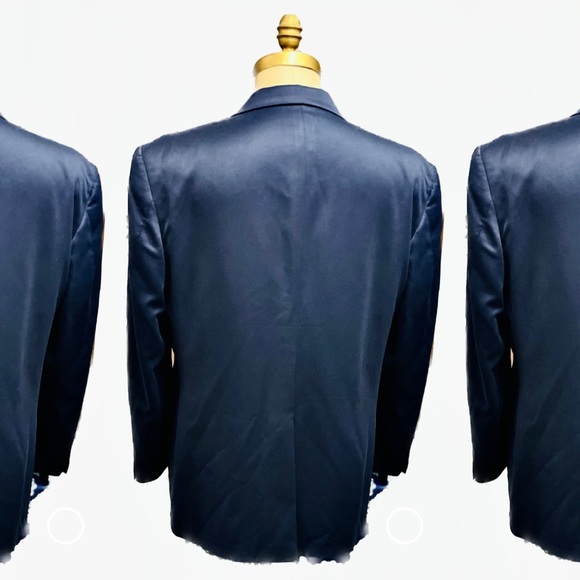 NORM THOMPSON | 46L XL | Navy Sport Coat Men’s Blazer - 36R Pant Suit Set Avail - Picture 9 of 12